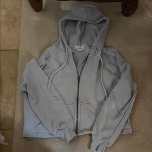 Hippie Rose Light Blue Hooded Jacket